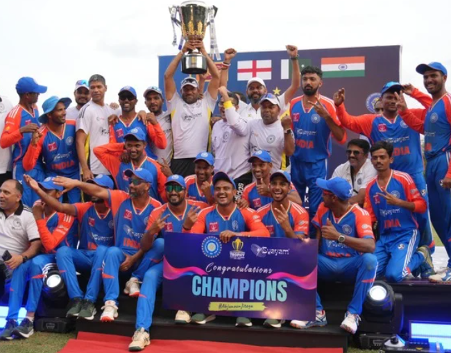Asia Cup champions celebrating together