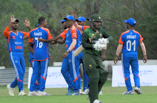 Cricket supporters cheering together